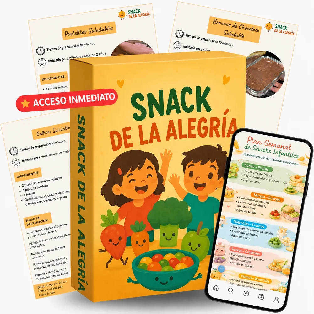 App Snack de la Alegría con la guía, recetas y menús semanales